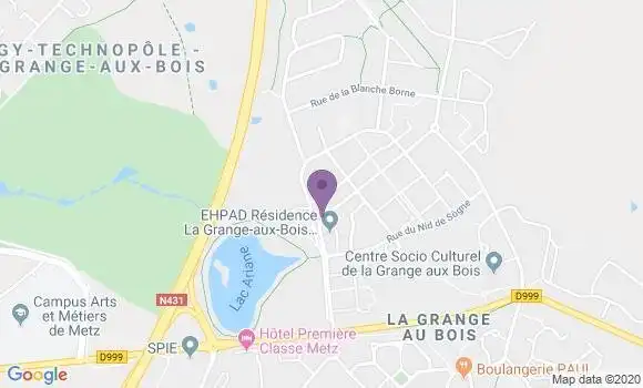 Localisation Metz la Grange Aux Bois Ap - 57070