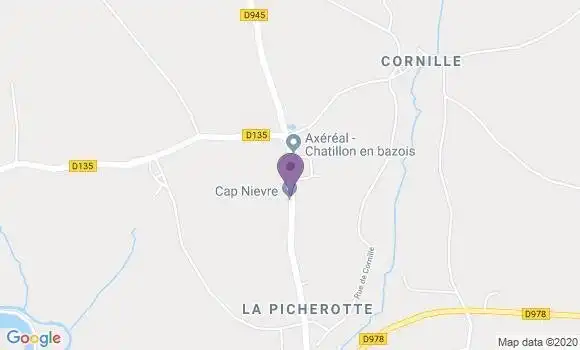 Localisation Aunay En Bazois Ap - 58110