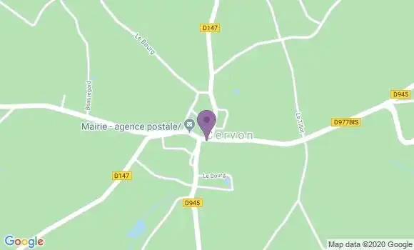 Localisation Cervon Ap - 58800