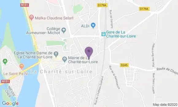 Localisation La Charite sur Loire - 58400
