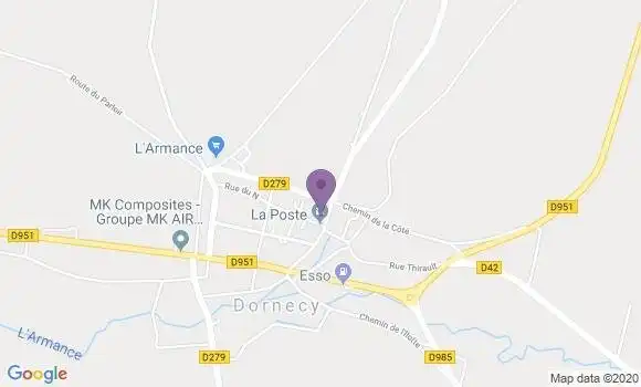 Localisation Dornecy Bp - 58530