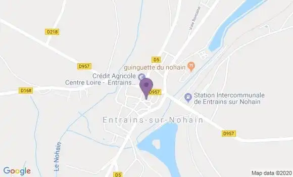 Localisation Entrains sur Nohain Bp - 58410