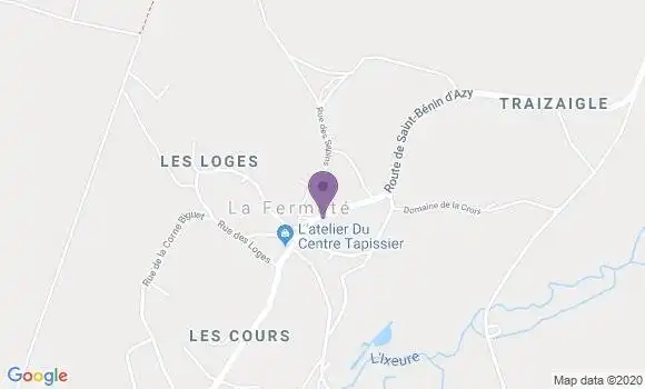 Localisation La Fermete Ap - 58160