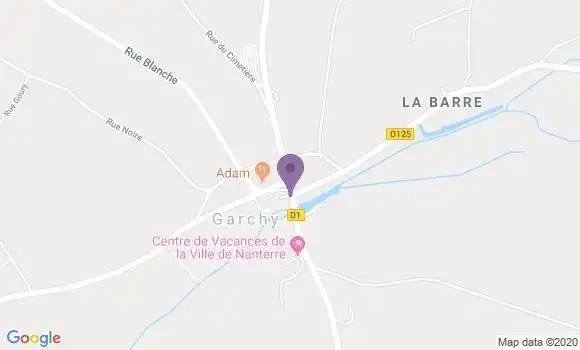 Localisation Garchy Ap - 58150