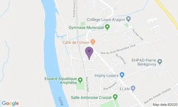 Localisation Imphy Bp - 58160