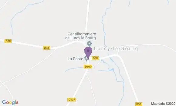 Localisation Lurcy le Bourg Ap - 58700