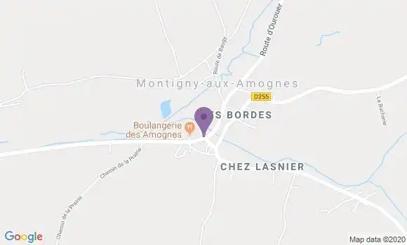 Localisation Montigny Aux Amognes Ap - 58130