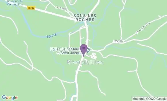 Localisation Montreuillon Bp - 58800