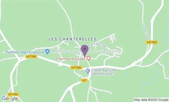 Localisation Montsauche les Settons - 58230