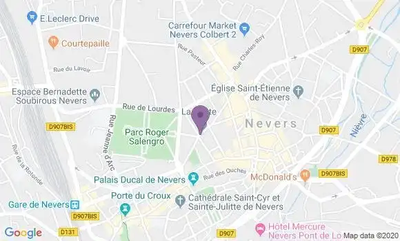 Localisation Nevers R P - 58000