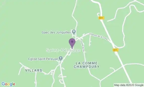 Localisation Saint Pereuse Ap - 58110