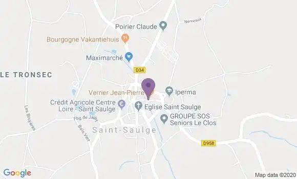 Localisation Saint Saulge Bp - 58330