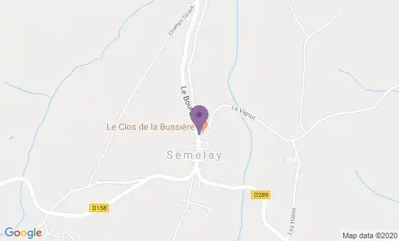 Localisation Semelay Ap - 58360