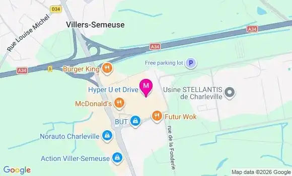 Localisation Villers Semeuse Galerie - 08000