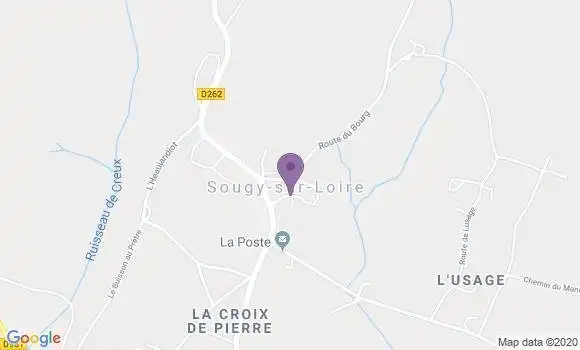 Localisation Sougy sur Loire Ap - 58300