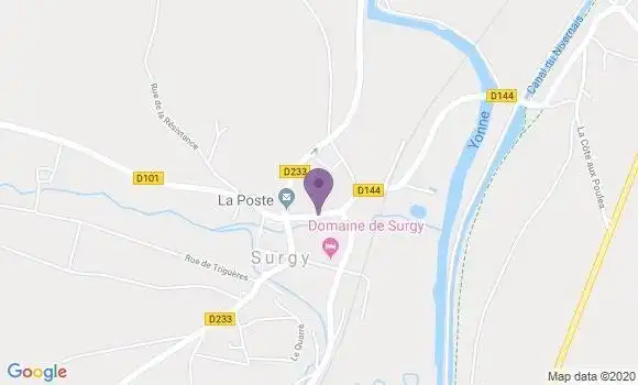 Localisation Surgy Bp - 58500