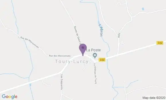 Localisation Toury Lurcy Bp - 58300