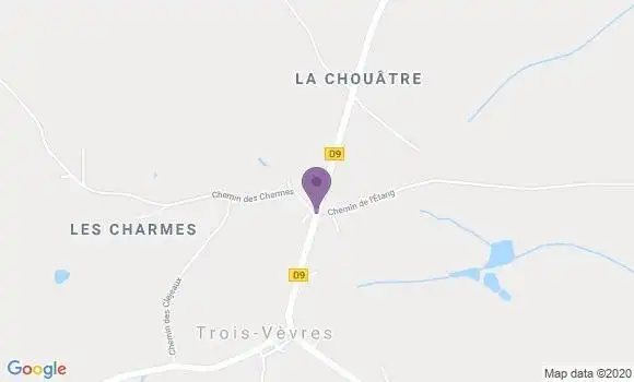 Localisation Trois Vevres Ap - 58260