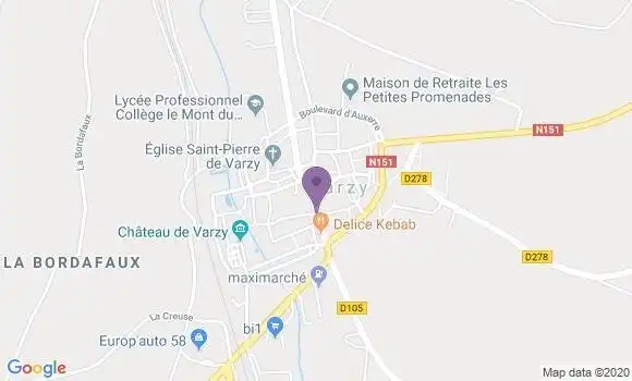 Localisation Varzy - 58210