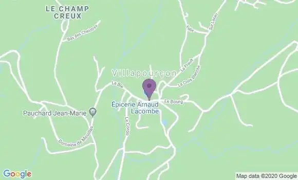Localisation Villapourcon Bp - 58370