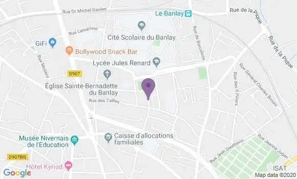 Localisation Nevers Banlay Bp - 58000