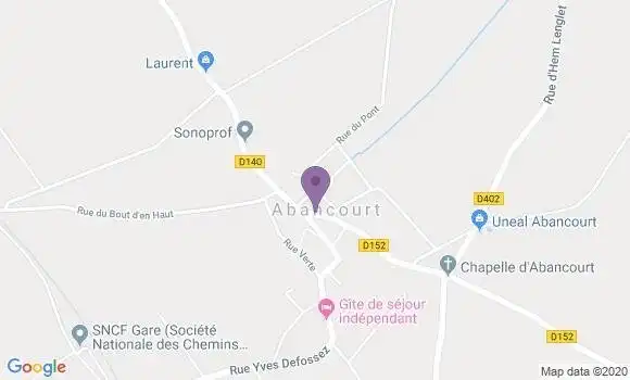 Localisation Abancourt Bp - 59268