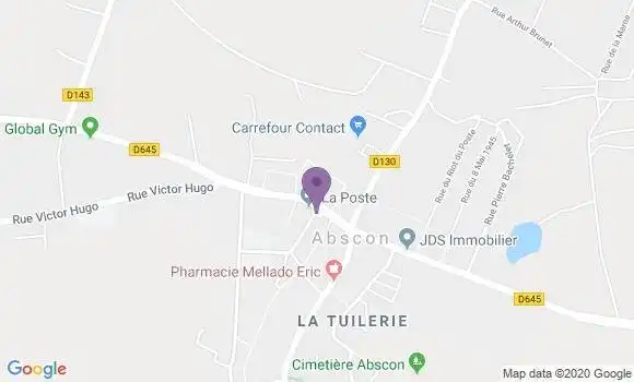 Localisation Abscon - 59215