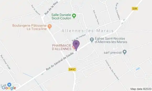 Localisation Allennes les Marais Bp - 59251