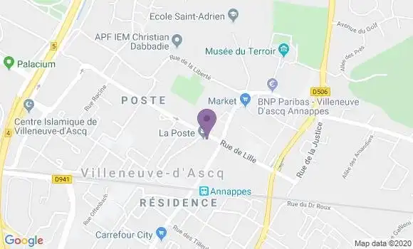 Localisation Villeneuve D