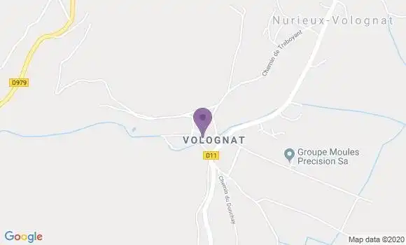 Localisation Nurieux Volognat Bp - 01460