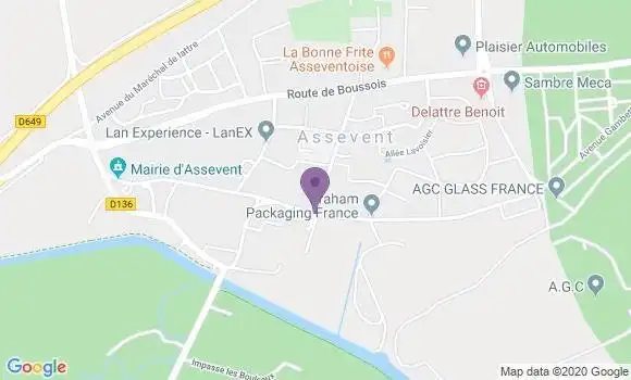 Localisation Assevent Ap - 59600