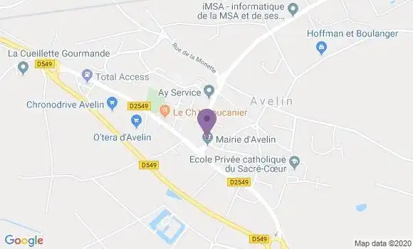 Localisation Avelin Ap - 59710