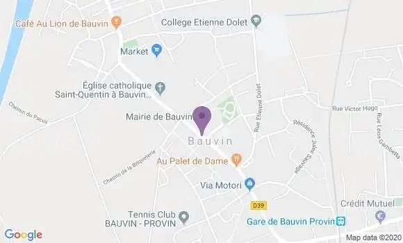 Localisation Bauvin Bp - 59221