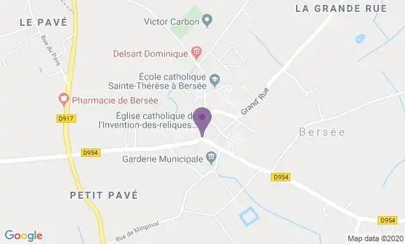 Localisation Bersee Bp - 59235