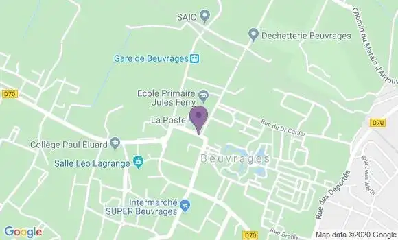 Localisation Beuvrages Bp - 59192