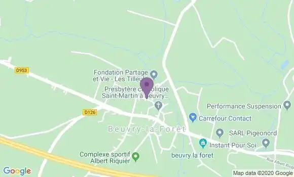 Localisation Beuvry la Foret Bp - 59310