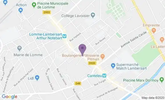 Localisation Lambersart Canteleu Bp - 59130