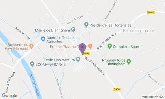 Localisation Blaringhem Bp - 59173