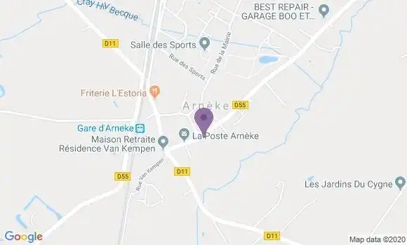Localisation Bollezeele Bp - 59470