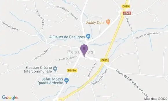 Localisation Peaugres Ap - 07340