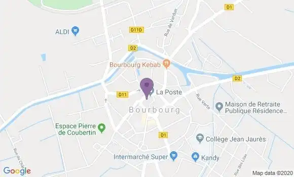 Localisation Bourbourg - 59630