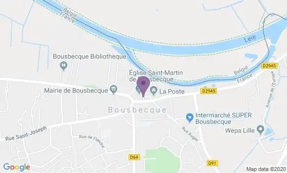 Localisation Bousbecque Bp - 59166