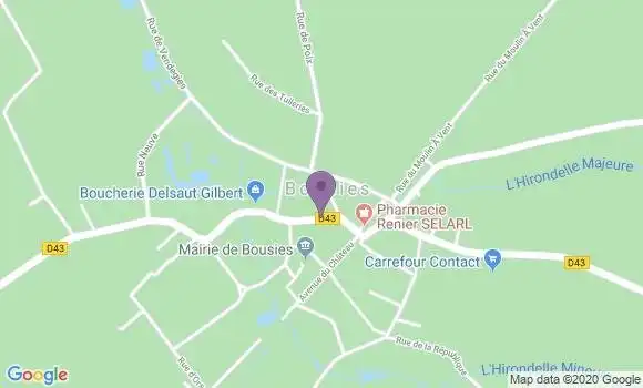 Localisation Bousies Bp - 59222