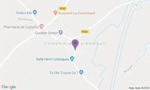 Localisation Camphin En Carembault Ap - 59133