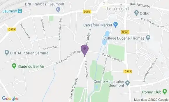 Localisation Colleret Bp - 59680