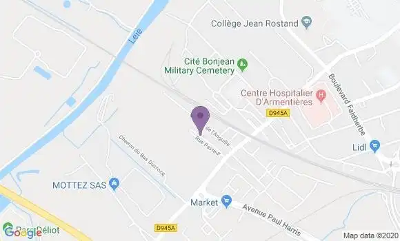Localisation Comines - 59560