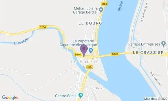 Localisation Le Pouzin Bp - 07250