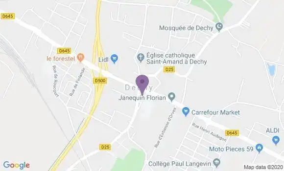 Localisation Dechy Bp - 59187