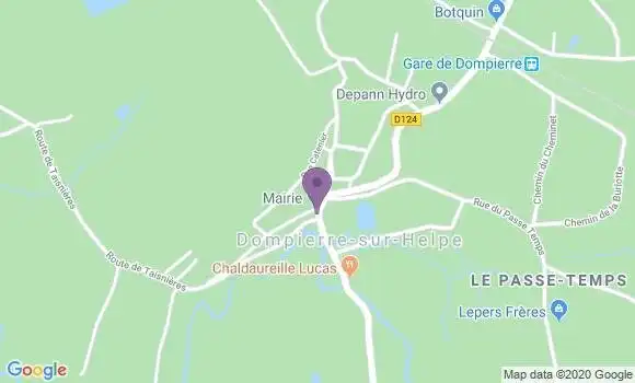 Localisation Dompierre sur Helpe Bp - 59440
