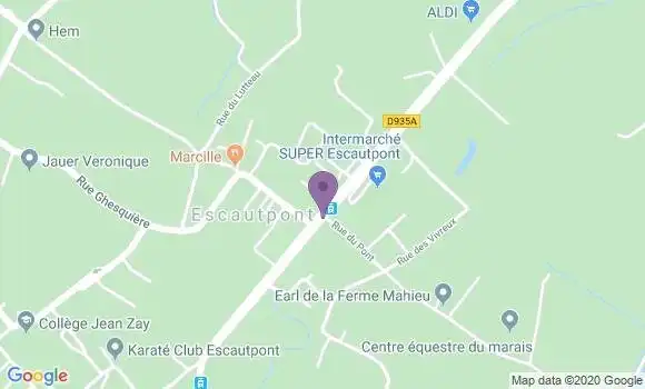 Localisation Escautpont Bp - 59278